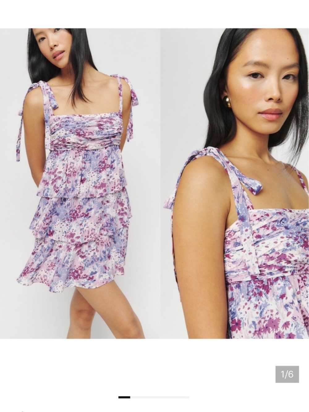 REFORMATION
Avni Floral Tiered Sundress In Morning Dew